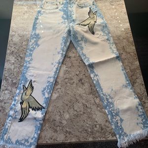 Carmar LF BLEACHED DENIM AND CROP TOP